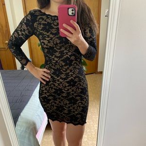 Black Bodycon Dress, Size 3/4